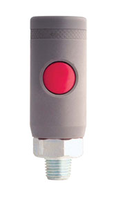M-Style Push Button Safety Coupler 0.25 in. NPT Male