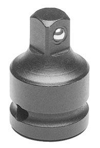 Grey Pneumatic 1/4" F x 3/8" M Adapter w/ Friction Ball Socket (938A)