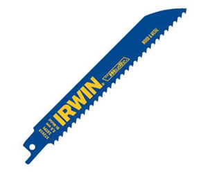 Irwin Hanson  AHN-372610 6 in. 10 TPI Metal & Wood Cutting Reciprocating WeldTec Bi-Metal Blade