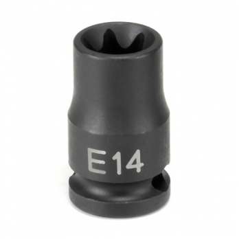 Grey Pneumatic 3/8" Drive x E16 External Star Impact Socket (1116ET)