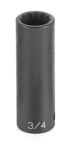 Grey Pneumatic 3/8" Drive x 15mm Deep Duo-Socket - 12 Point (81115MD)