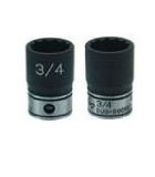 Grey Pneumatic 3/8 Inch Drive x 9/16 Inch Deep Square Duo-Socket - 81018D