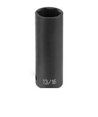 1/2" Drive, 7/8" Size, SAE Socket, 6 Points, 7/8",1/2"D,6pt.,D