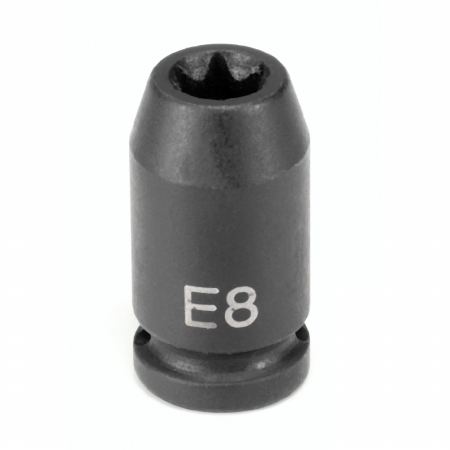 Grey Pneumatic 1/4" Drive x E11 External Star Impact Socket (911ET)