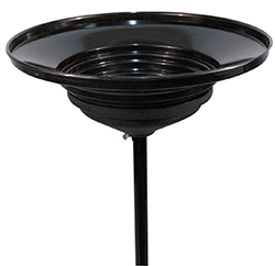 24in. Wide Drain Pan Adapter - Black - 24 in. - Durable Polyethylene