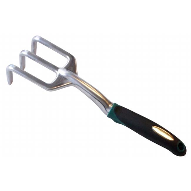 Zenport 15308A Aluminum 3-Prong Cultivator- Ergonomic Cushion Grip