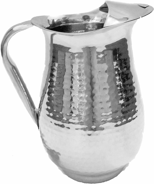 Picture of Star Distributors 82271 Stainless Steel Hammered Jug 2 liter