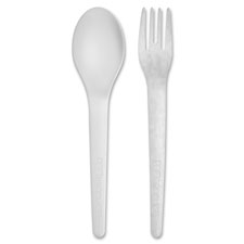 Picture of Eco-Products ECOEPS012 Plantware High-Heat Disposable Cutlery&#44; Type - Fork - 1000 Per Count
