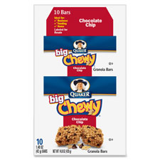 Picture of Quaker Foods QKR31565 Chocolate Chip Big Chewy Granola Bar- 10 Per Box