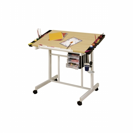 Picture of StudioDesigns 13251 Deluxe Craft Station - White & Maple in UPS Box
