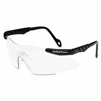 Smith And Wesson 138-19824 Magnum Mini Safety Eyewear, Smoke Polycarbonate Anti-Scratch Lenses, Black Frame