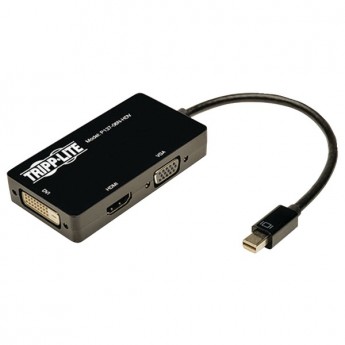 Tripp Lite TRPP13706NHDV Mini Display Port To VGA-DVI- HDMI Adapter -  Interex By Tripp-Lite