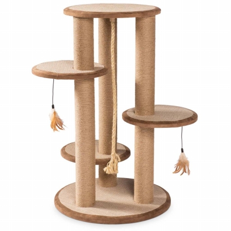 Picture of Prevue Hendryx 7150 Kitty Power Paws Multi-Tier Cat Scratching Post