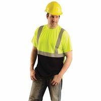 561-LUX-SSETP2B-Y2X Wicking Birdseye T-Shirt - Yellow, 2X Large