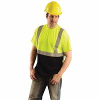 561-LUX-SSETP2B-YM Wicking Birdseye T-Shirt - Yellow, Medium