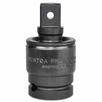 0.5 in. Drive Impact Universal Joint Socket, Black Oxide, 2.6 in. Long