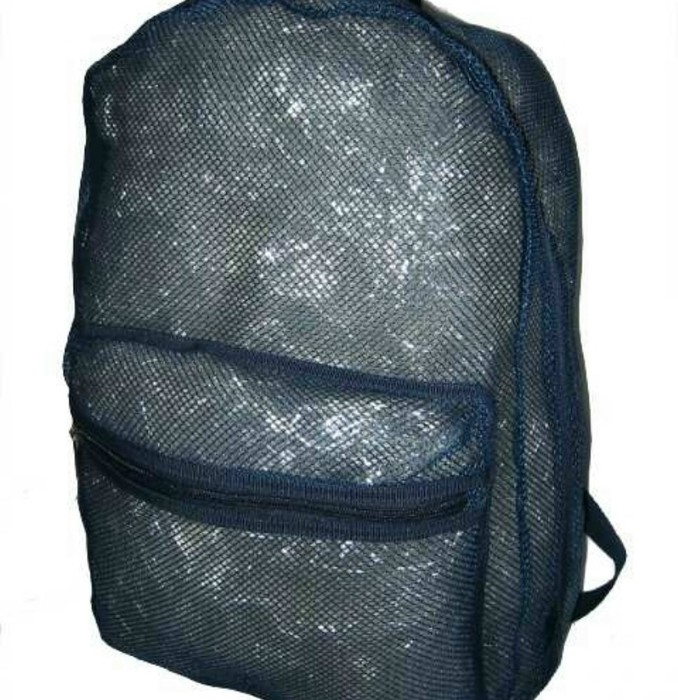 Picture of Harvest LM184 Navy Mesh Backpack 18 x 14 x 6 in.
