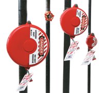 Gate Valve Lockout, Fits Sz 1 to 2-1/2, Color: Red