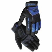 M.A.G. Rhino-Tex Welding Gloves, Large, Synthetic Leather, Unlined, Black, Blue -  Keen, KE432504