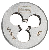 Picture of Irwin Hanson 585-3840 Round Fractional Dies Hcs - 0.43 in. - 20 NF - Screw Adjustable