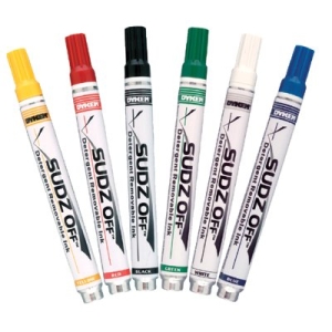 Picture of Itw Professional Brands 253-91146 Sudz Off Detergent Removable Temporary Markers- White- Medium