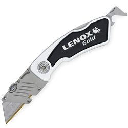 Picture of Lenox 433-10771 Locking Tradesman Utility Knife&#44; Black & White