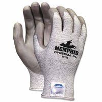 MCR Safety Memphis Dyneema Polyurethane Gloves - Medium, White/Gray (1-Pair) - 9672M