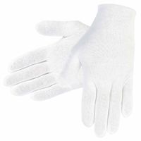 Lisle Cotton Inspector Gloves, Ladies Small