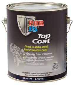 Picture of Absolute Coatings (POR15) POR-45801 Top Coat Gloss Black Gallon Paint Paint