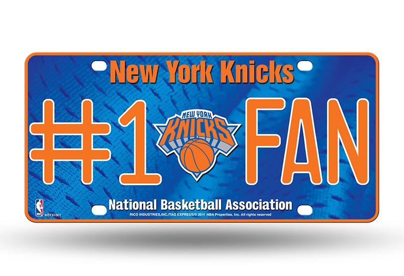 Picture of Rico Industries MTF81001 No.1 Fan Metal Tag - New York Knicks