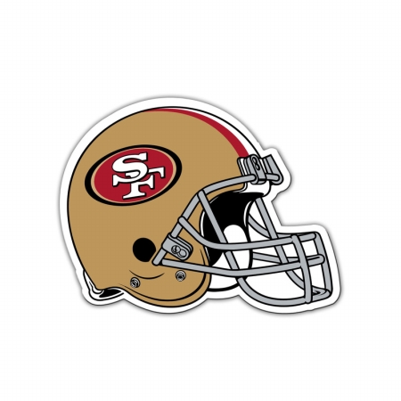 Picture of Fremont Die Consumer Products F98802 8 in. Magnet Helmet - San Francisco 49Ers
