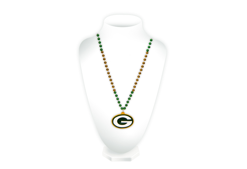 Picture of Rico Industries BDM3301 Beads With Medallion - Green Bay Packers