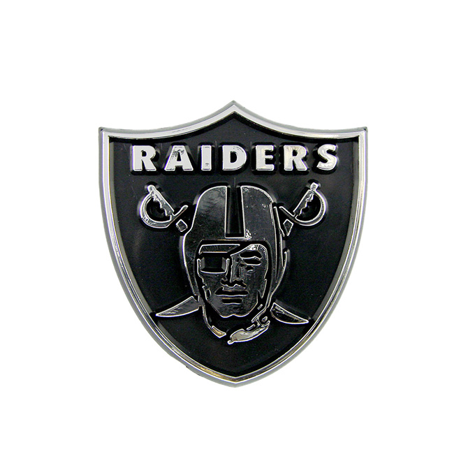 NF22 Chrome Auto Emblem - Oakland Raiders