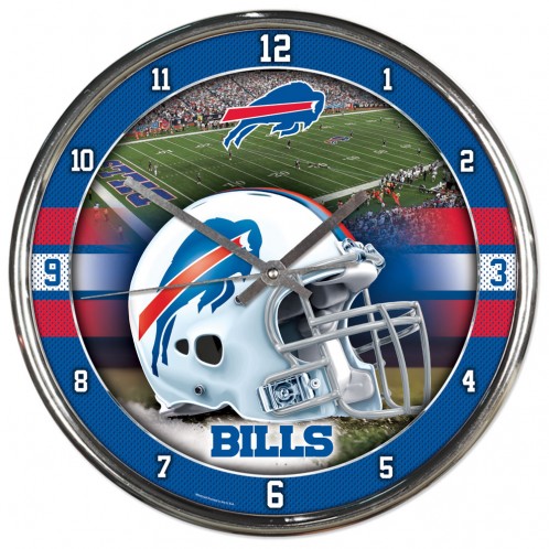 2790012 Clock - 12 in. Round - Buffalo Bills
