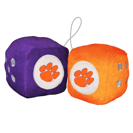 Picture of Fremont Die Consumer Products F58011 Fuzzy Dice - Clemson