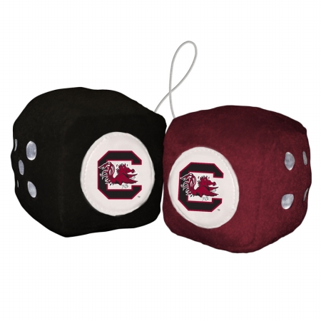 Picture of Fremont Die Consumer Products F58060 Fuzzy Dice - South Carolina Gamecocks