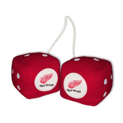 Picture of Fremont Die Consumer Products F88016 Fuzzy Dice - Detroit Red Wings
