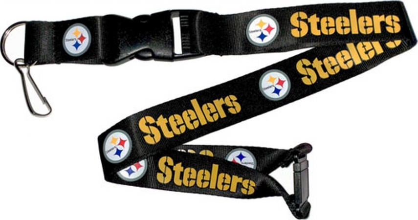 Picture of Aminco International NFL-LN-095-12 Lanyard - Pittsburgh Steelers