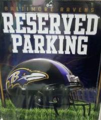 PSM0701 Metal Parking Sign - Baltimore Ravens