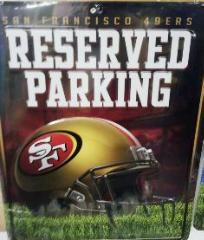 Metal Parking Sign - San Francisco 49ers