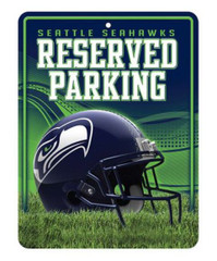 Metal Parking Sign - Seattle Seahawks