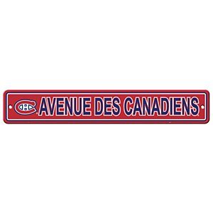 Picture of Fremont Die Consumer Products F80311CA Styrene Street Sign - Montreal Canadiens