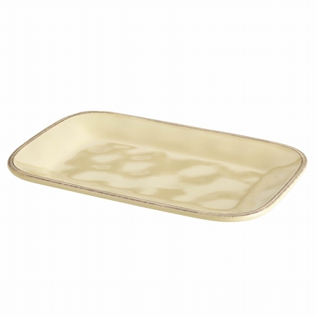 Picture of Rachael Ray 57251 Rectangular Platter- 8 in. by 12 in.- Almond Cream