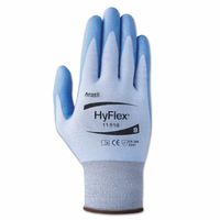 11-518 Polyurethane Palm Coated Gloves, Size 7, Blue/Gray, 12PK