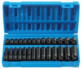 Grey Pneumatic Deep Length Metric Master Set - 0.25 in.