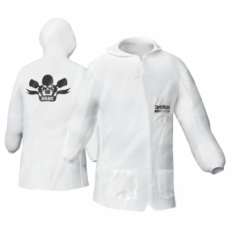 DEV-803665 Reusable Lab Coat With Pullover Hood - Large