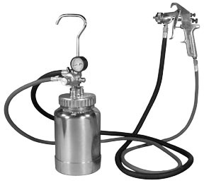 2-Quart Pressure Pot with Silver Gun and Hose