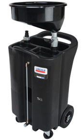 3626 26 gal Used Fluid Drain, Black Polyethylene