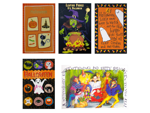 halloween card asstd