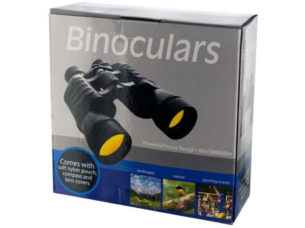 Picture of Bulk Buys OB411-3 Binoculars With Compass -Pack of 3